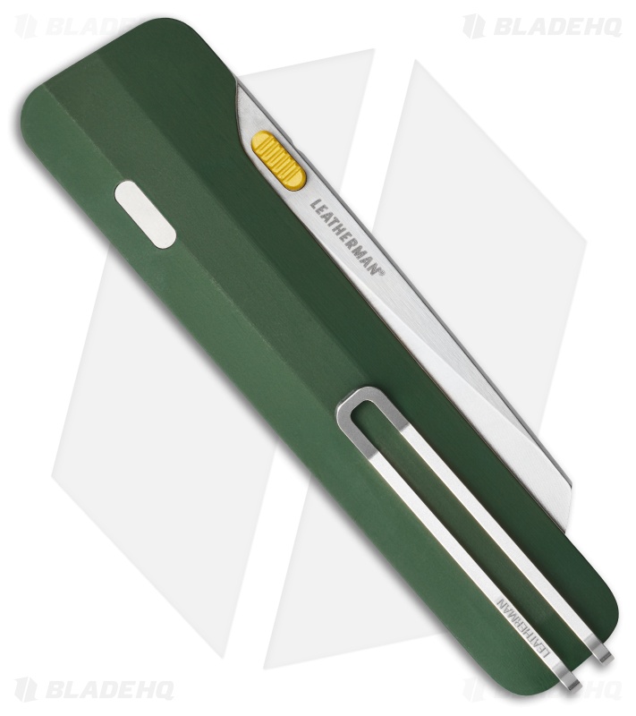Leatherman Glider Compression Wedge Lock Knife Okra Green Steel (3" SW)