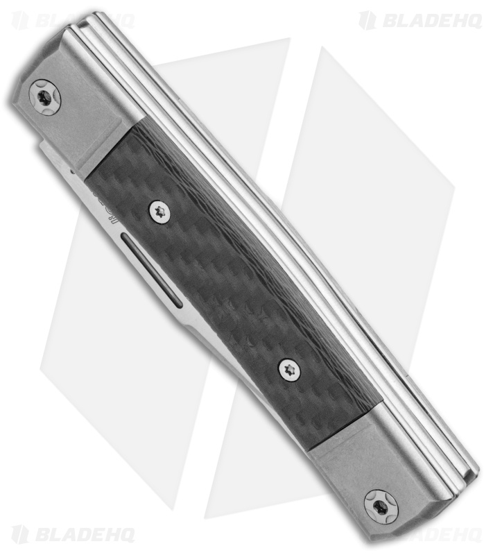 LionSteel BestMan 2-Bladed Traditional Knife Carbon Fiber (2.88" Satin)
