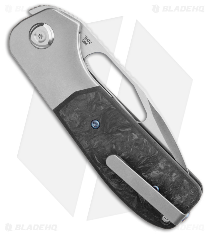 Liong Mah Design Field Duty 3.5 Knife Dark Matter CF (3.5" Belt Satin)