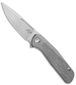 Liong Mah Design GSD v2 Frame Lock Knife Sculpted Ti (3.3" Frosted Satin M390)