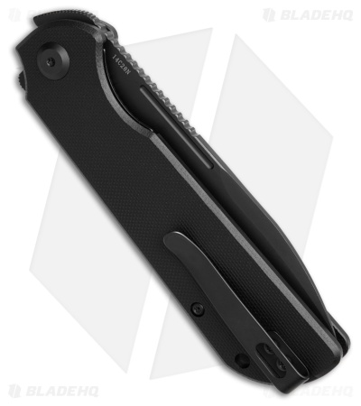 Liong Mah Design Binary Liner Lock Knife Black G-10 (3.75" Black SW)