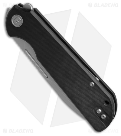 Liong Mah Design Binary Liner Lock Knife Black G-10 (3.75" Stonewash)