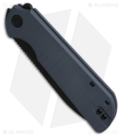 Liong Mah Design Binary Liner Lock Knife Blue G-10 (3.75" Black SW)