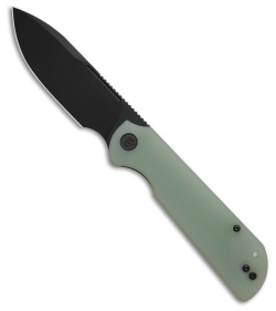 Liong Mah Design Binary Liner Lock Knife Jade G-10 (3.75&quot; Black SW) | 227601