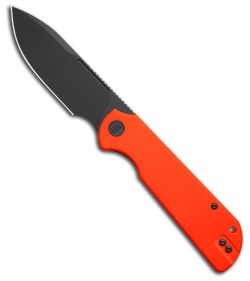Liong Mah Design Binary Liner Lock Knife Orange G-10 (3.75&quot; Black SW) | 227627