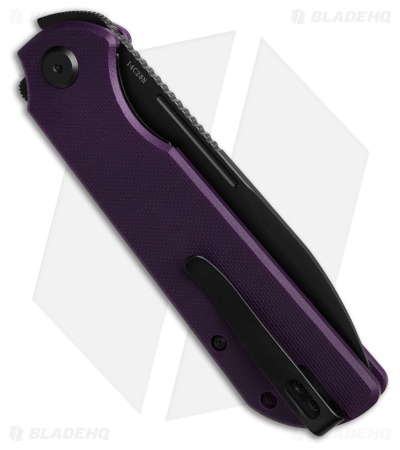 Liong Mah Designs Binary Purple G-10 Black SW 14C28N Liong Mah Designs Binary Purple G-10 Black SW 14C28N