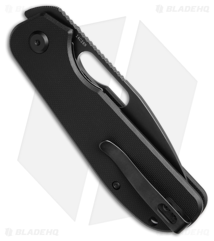 Liong Mah Design EFD Liner Lock Knife Black G-10 (3.5" Black SW)