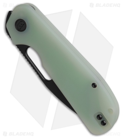 Liong Mah Design EFD Liner Lock Knife Jade G-10 (3.5" Black SW)