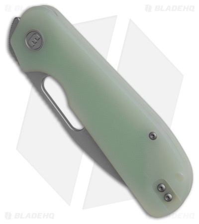 Liong Mah Design EFD Liner Lock Knife Jade G-10 (3.5" Stonewash)