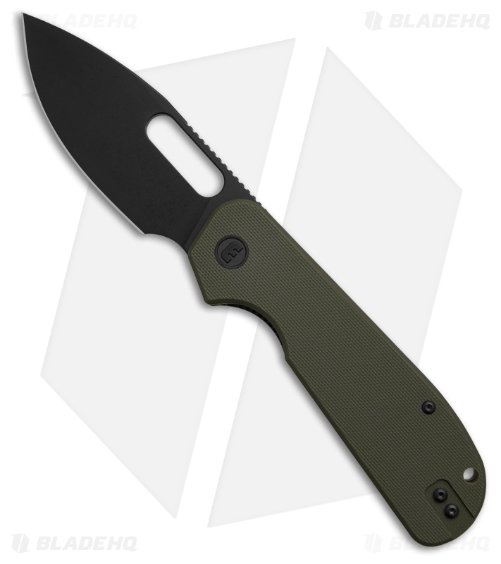 Liong Mah Design EFD Liner Lock Knife OD Green G-10 (3.5" Black SW)
