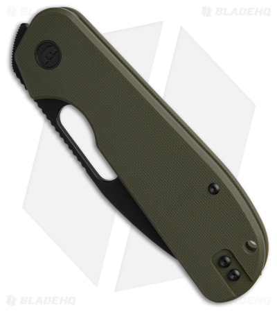Liong Mah Design EFD Liner Lock Knife OD Green G-10 (3.5" Black SW)