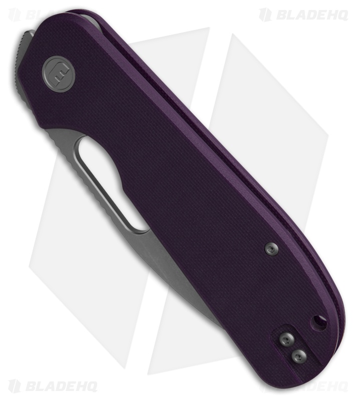 Liong Mah Design EFD Liner Lock Knife Purple G-10 (3.5" Stonewash)