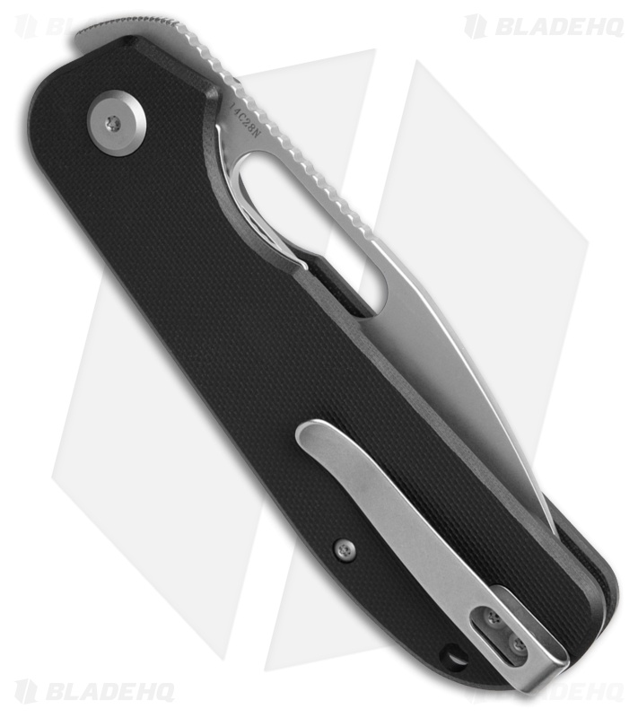 Liong Mah Design EFD Liner Lock Knife Black G-10 (3.5" Stonewash)