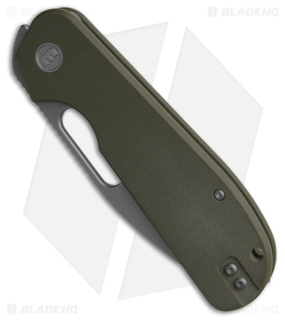 Liong Mah Design EFD Liner Lock Knife OD Green G-10 (3.5" Stonewash)