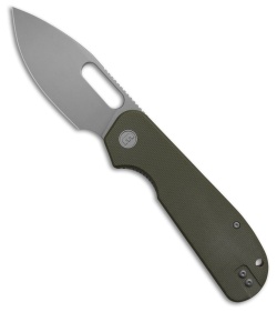 Liong Mah Design EFD Liner Lock Knife OD Green G-10 (3.5&quot; Stonewash) | 227603