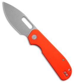Liong Mah Design EFD Liner Lock Knife Orange G-10 (3.5&quot; Stonewash) | 227599