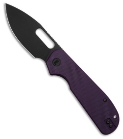 Liong Mah Design EFD Liner Lock Knife Purple G-10 (3.5&quot; Black SW) | 227605