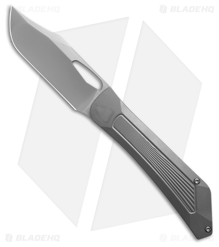 Luft Concepts RWB Frame Lock Knife Titanium (3.5" Satin)