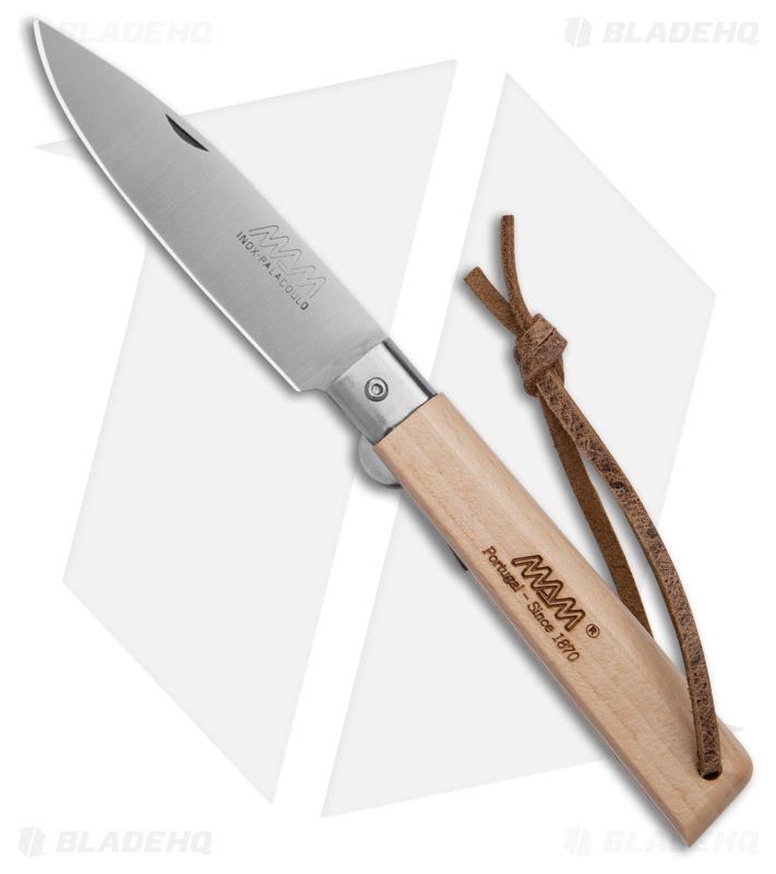 MAM Operario Liner Lock Knife Beechwood + Satin - Blade HQ
