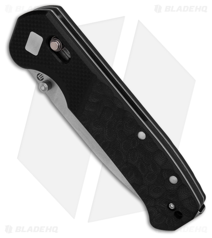 Maserin Frontier Crossbar Lock Sculpted Black G-10 (3.25" Stonewash)