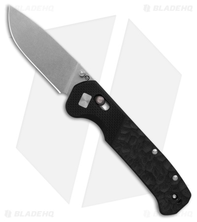 Maserin Frontier Crossbar Lock Sculpted Black G-10 (3.25" Stonewash)
