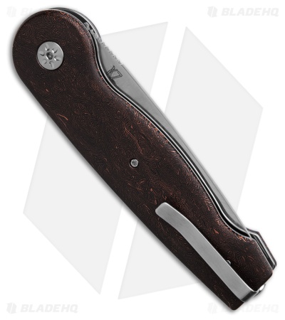 Maserin Summit Magnacut Button Lock Coral Fat Carbon (3.625" Satin)