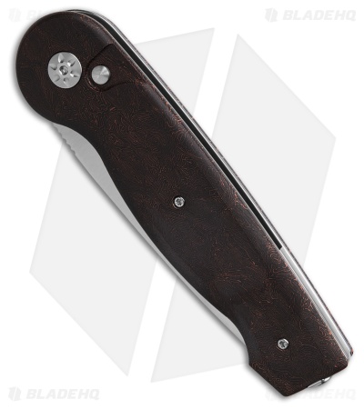 Maserin Summit Magnacut Button Lock Coral Fat Carbon (3.625" Satin)