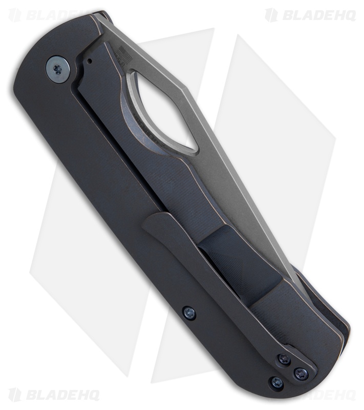 McNees Custom Knives Dixons Frame Lock Blue Titanium (3.75" Stonewash)