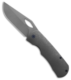 McNees Custom Knives Dixons Frame Lock Titanium (3.75&quot; Stonewash) | 233012