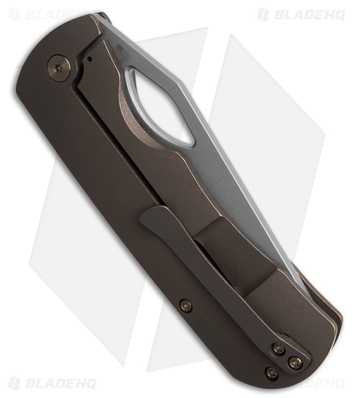 McNees Custom Knives Dixons Frame Lock Titanium (3.75" Stonewash)