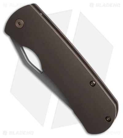McNees Custom Knives Dixons Frame Lock Titanium (3.75" Stonewash)