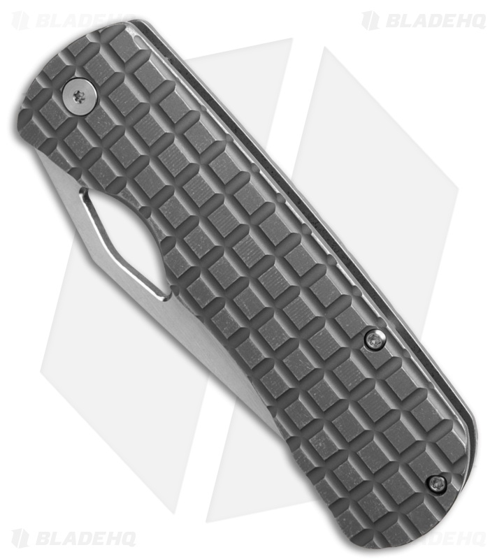 McNees Knives Dixon Frame Lock Knife Gray Frag Ti (3.75" Satin SW)
