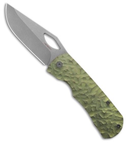 McNees Knives Dixon Frame Lock Knife Green/Bronze Rock Titanium (3.75" SW)