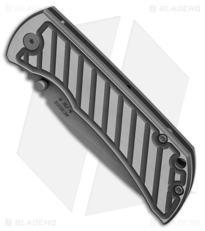 McNees Knives MAC2-3.5 Fastback Frame Lock Knife Black/Satin (3.5" SW)