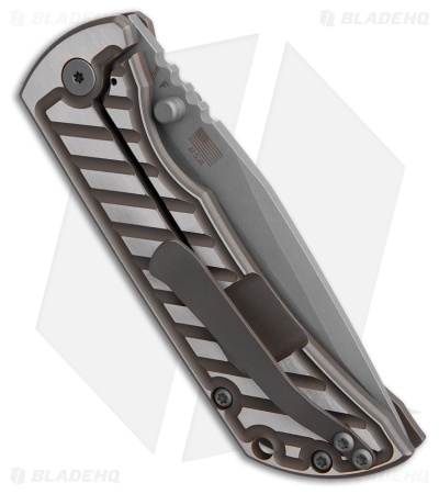 McNees Knives MAC2-3.5 Fastback Frame Lock Knife Bronze/Satin (3.5" SW)