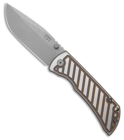 McNees Knives MAC2-3.5 Fastback Frame Lock Knife Bronze/Satin (3.5" SW)