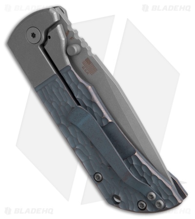 McNees Knives MAC2-3.5 Frame Lock Knife BJIG Stonewash/Blue (3.5" SW)