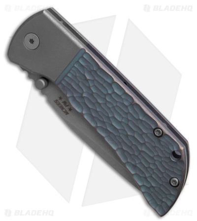 McNees Knives MAC2-3.5 Frame Lock Knife BJIG Stonewash/Blue (3.5" SW)