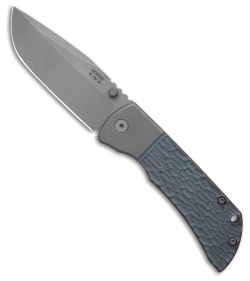 McNees Knives MAC2-3.5 Frame Lock Knife BJIG Stonewash/Blue (3.5" SW)