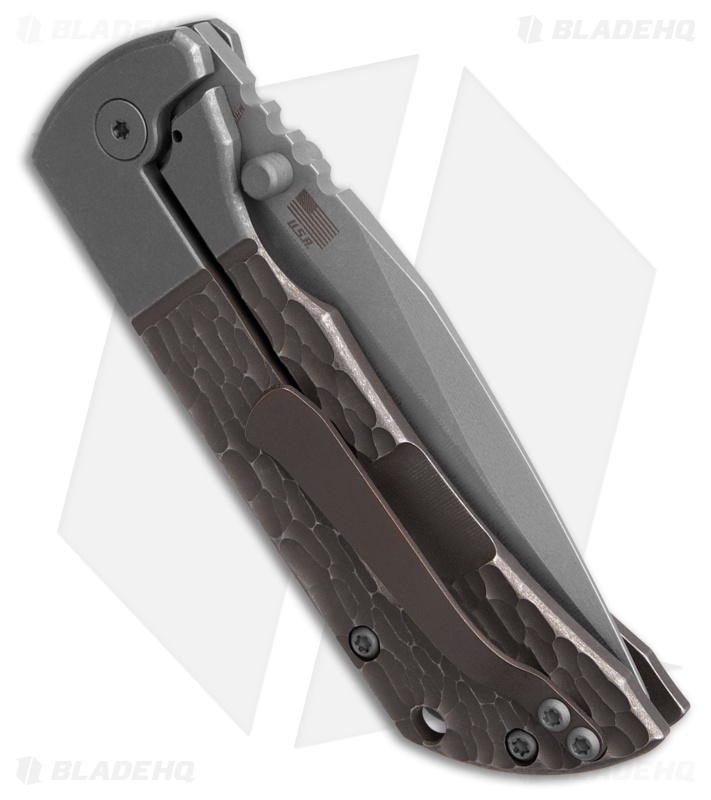 McNees Knives MAC2-3.5 Frame Lock Knife BJIG Stonewash/Bronze (3.5" SW)