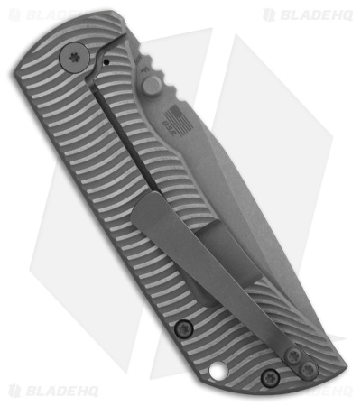 McNees Knives PM MAC2 3.5 Frame Lock Knife Atomic Ti Swerve (3.5" SW)