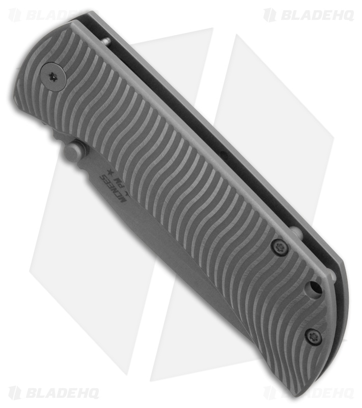 McNees Knives PM MAC2 3.5 Frame Lock Knife Atomic Ti Swerve (3.5" SW)