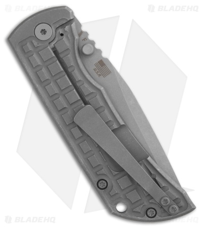 McNees Knives PM MAC2 3.5 Frame Lock Knife Atomic Frag Titanium (3.5" SW)