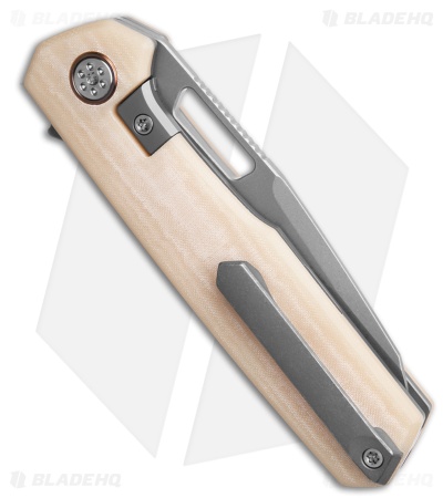 Mechforce Oeser Collab Nebo V2 Frame Lock Knife Antique Micarta (3" Acid Wash)