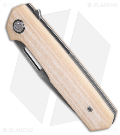 Mechforce Oeser Collab Nebo V2 Frame Lock Knife Antique Micarta (3" Acid Wash)