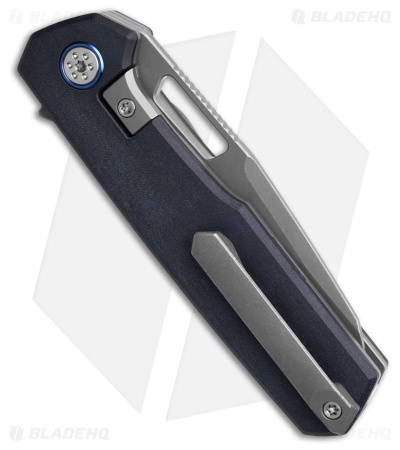 Mechforce Oeser Collab Nebo V2 Frame Lock Knife Blue Richlite (3" Acid Wash)