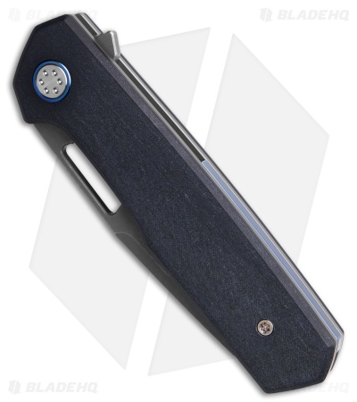 Mechforce Oeser Collab Nebo V2 Frame Lock Knife Blue Richlite (3" Acid Wash)