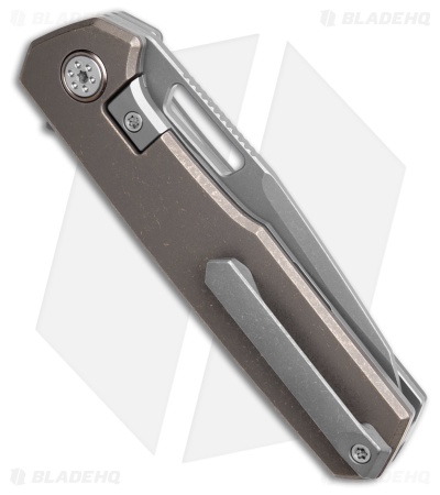Mechforce Oeser Collab Nebo V2 Frame Lock Knife Bronze SW Ti (3" Acid Wash) 