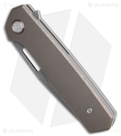 Mechforce Oeser Collab Nebo V2 Frame Lock Knife Bronze SW Ti (3" Acid Wash) 