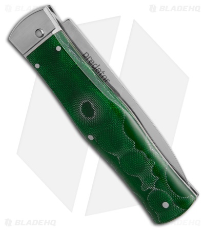 Mikov 241 Predator Lever Lock Dagger Automatic Knife Green Raffir (3.75" Polish)